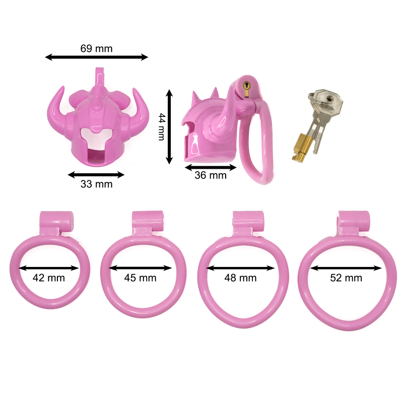 Minotaur Guard Horned Bull Armor Resin Chastity Cage – Taurus-Inspired Lightweight, Durable Male Chastity Device