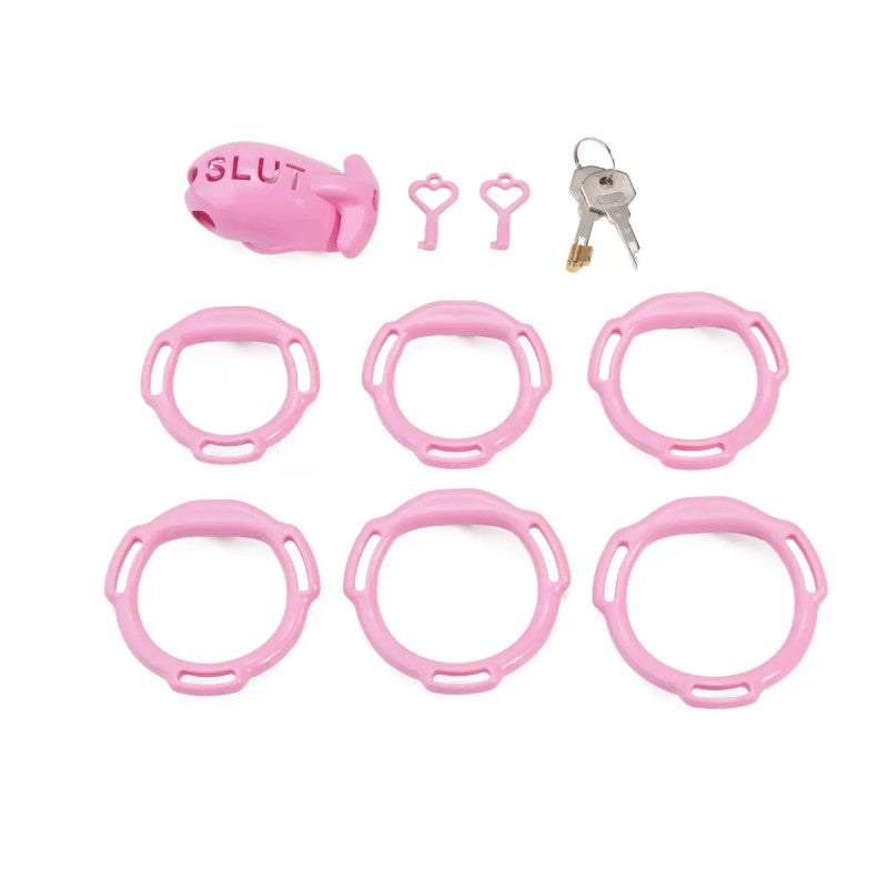 SLUT Compact Male Chastity Cage
