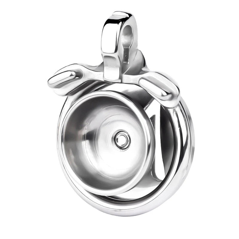 Most Secure Inverted Chastity Device – Stainless Steel Flat Cage Design
