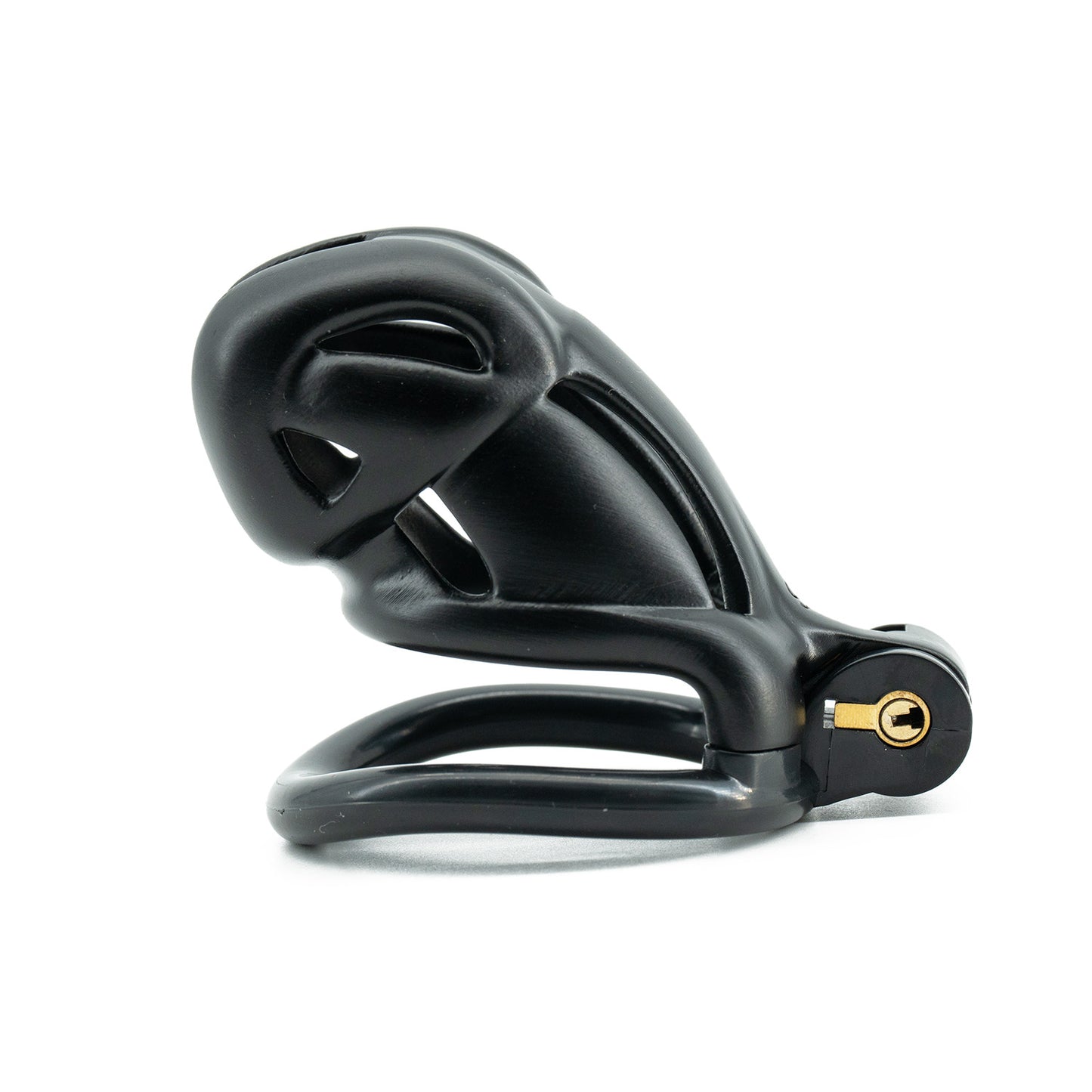 Viper 3D-gedruckter Keuschheitskäfig für Männer | Schlangenkopf-Design | Schwarzes Harz | 5 Größen verfügbar (N+, S, S+, R, R+)
