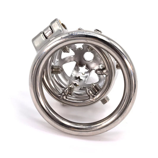SPIKED CHASTITY CAGE MALE SLAVE