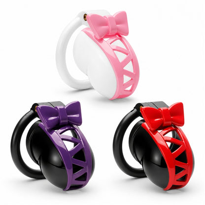 Two-Tone Bow Chastity Cage