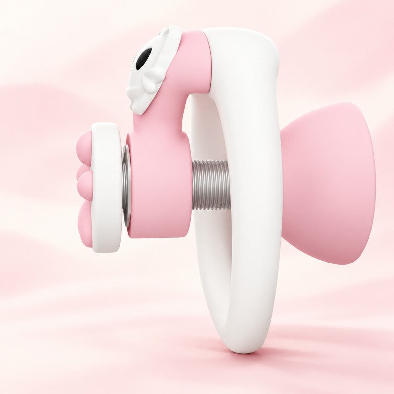 Kitty Twist Adjustable Inverted Chastity Cage – Pink & White