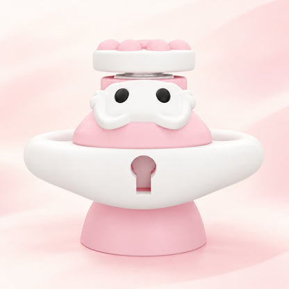 Kitty Twist Adjustable Inverted Chastity Cage – Pink & White