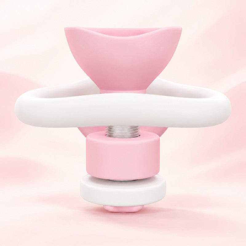 Kitty Twist Adjustable Inverted Chastity Cage – Pink & White