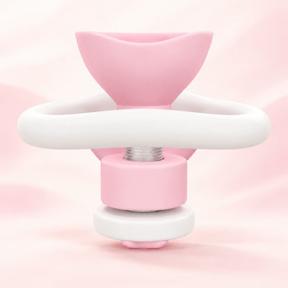 Kitty Twist Adjustable Inverted Chastity Cage – Pink & White