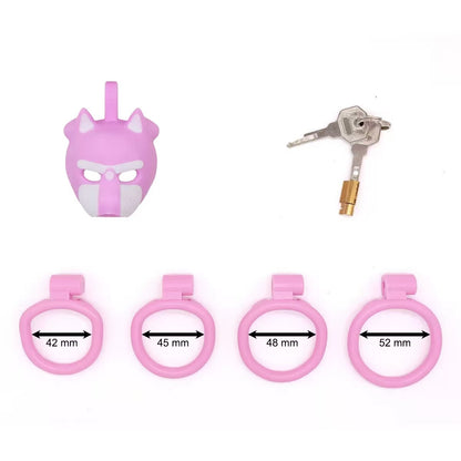 Puppy Play Bulldog Chastity Cage – Cute Resin Locking Device for Men