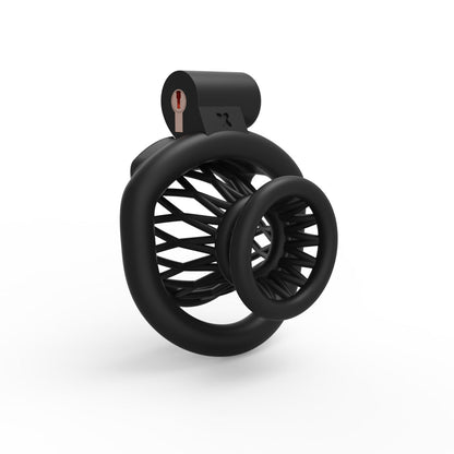 Jaula de castidad invertida para hombres: resina impresa en 3D, entrenamiento para mariquitas, talla pequeña 