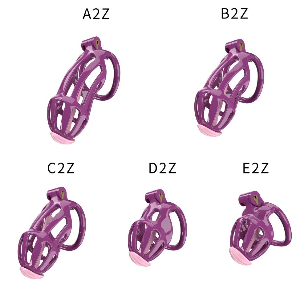 3D Printed Male Chastity Cage – Lightweight Penis Lock with 5 Rings for Erection Control & Bondage Fun