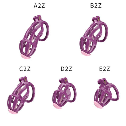 3D Printed Male Chastity Cage – Lightweight Penis Lock with 5 Rings for Erection Control & Bondage Fun