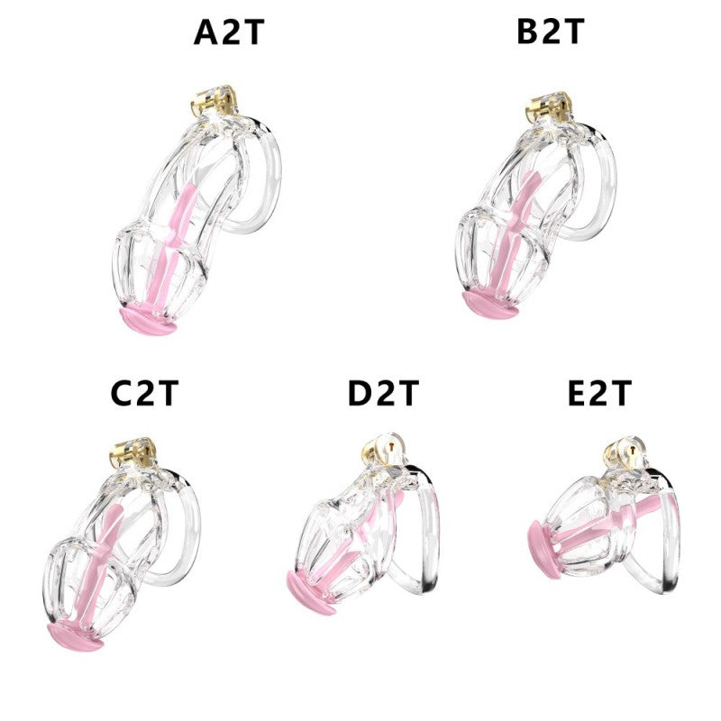 3D Printed Male Chastity Cage – Lightweight Penis Lock with 5 Rings for Erection Control & Bondage Fun