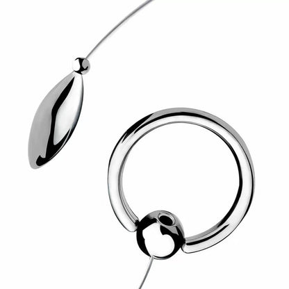 Capsule-Shaped Prostate Massager with Nylon Cord and Pull Ring