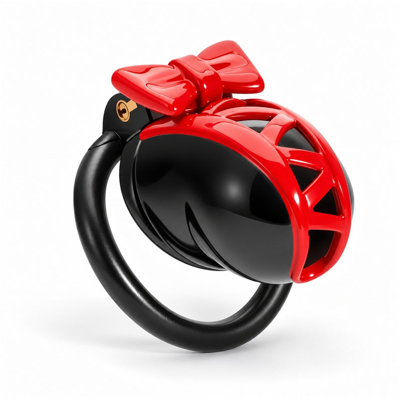Two-Tone Bow Chastity Cage