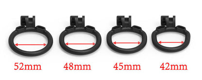 Jaula de castidad invertida para hombres: resina impresa en 3D, entrenamiento para mariquitas, talla pequeña 