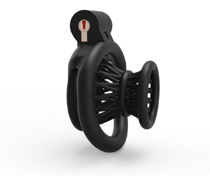 Jaula de castidad invertida para hombres: resina impresa en 3D, entrenamiento para mariquitas, talla pequeña 
