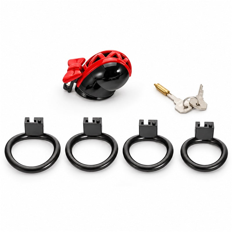 Two-Tone Bow Chastity Cage