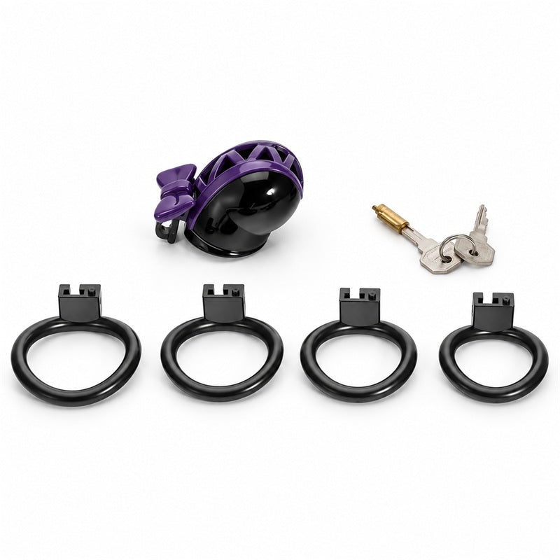 Two-Tone Bow Chastity Cage