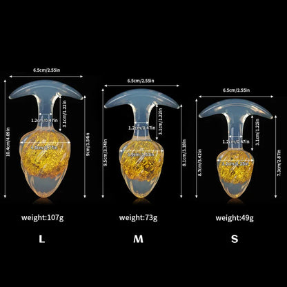 Tapón de mantequilla de cristal para helado - 9 colores