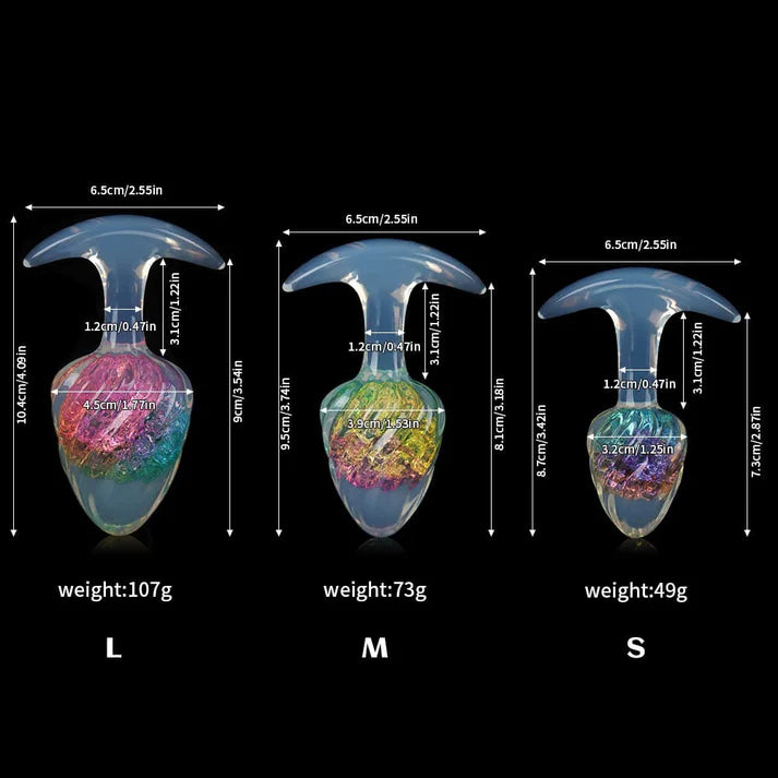 Tapón de mantequilla de cristal para helado - 9 colores