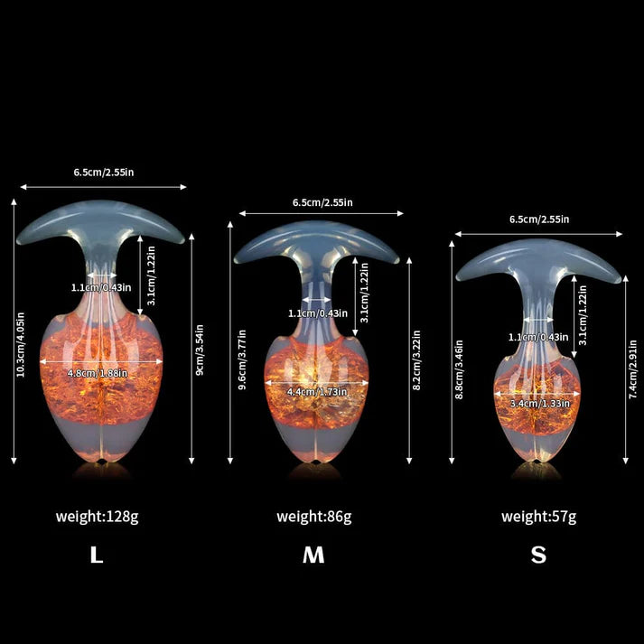 Tapón de mantequilla de cristal de brotes de soja - 9 colores