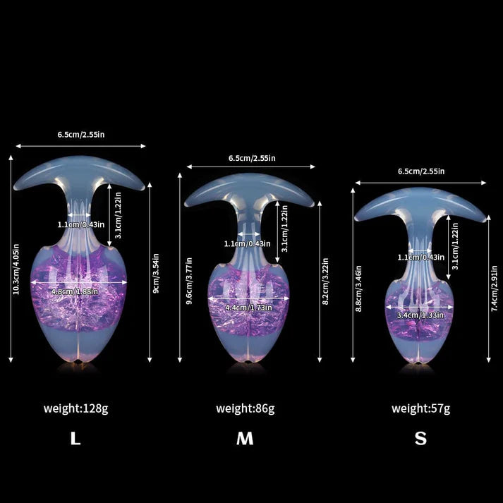 Tapón de mantequilla de cristal de brotes de soja - 9 colores