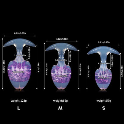Tapón de mantequilla de cristal de brotes de soja - 9 colores