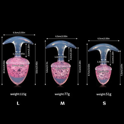 Chestnut Crystal Butter Plugs - 9 Colors
