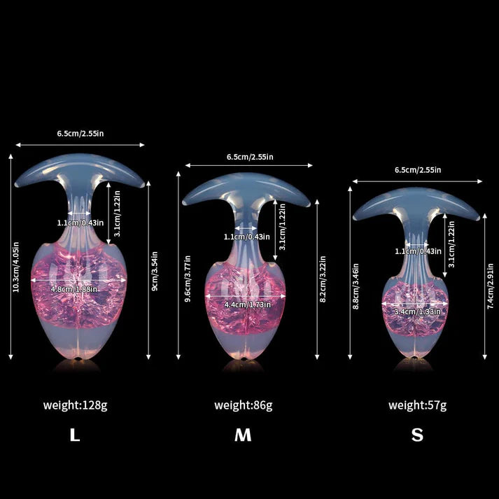 Tapón de mantequilla de cristal de brotes de soja - 9 colores