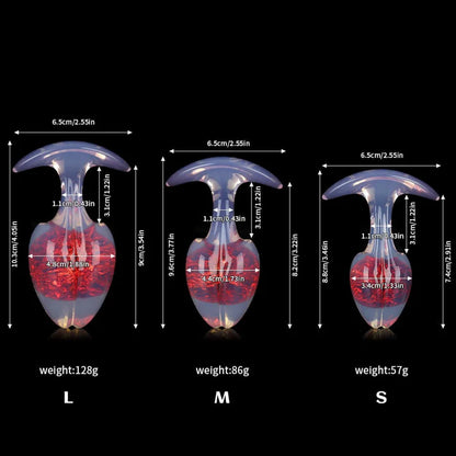 Tapón de mantequilla de cristal de brotes de soja - 9 colores