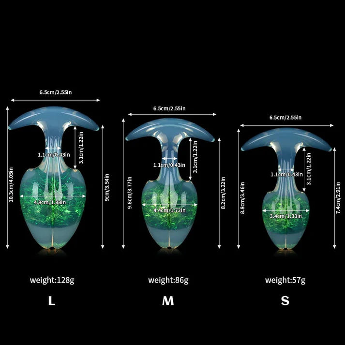 Tapón de mantequilla de cristal de brotes de soja - 9 colores