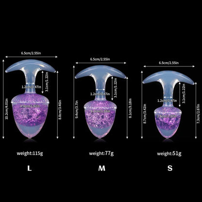 Chestnut Crystal Butter Plugs - 9 Colors