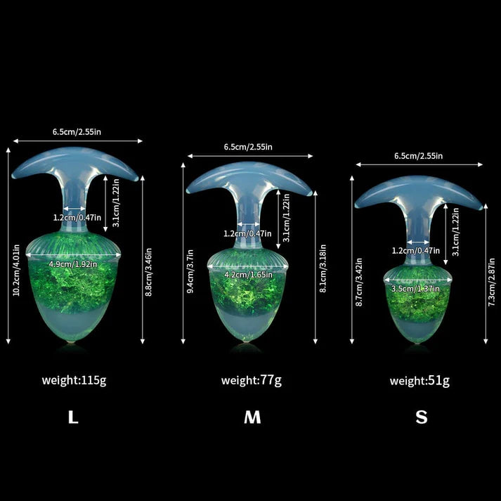 Chestnut Crystal Butter Plugs - 9 Colors
