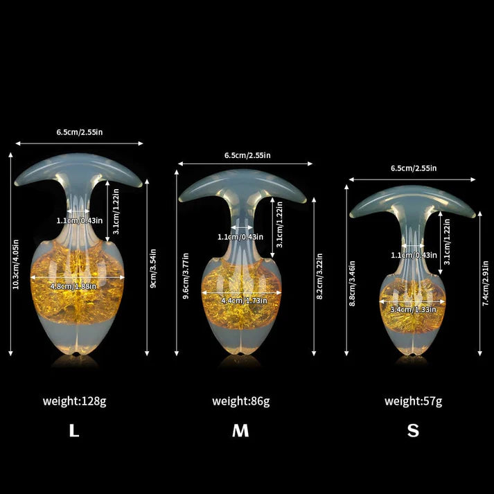 Tapón de mantequilla de cristal de brotes de soja - 9 colores