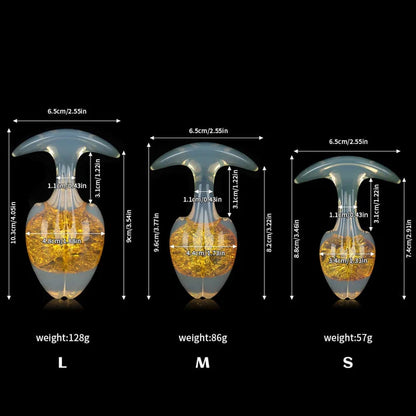 Tapón de mantequilla de cristal de brotes de soja - 9 colores
