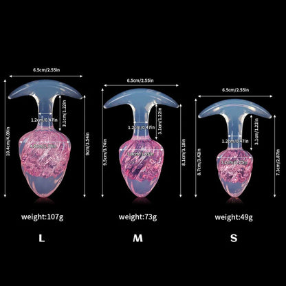 Tapón de mantequilla de cristal para helado - 9 colores