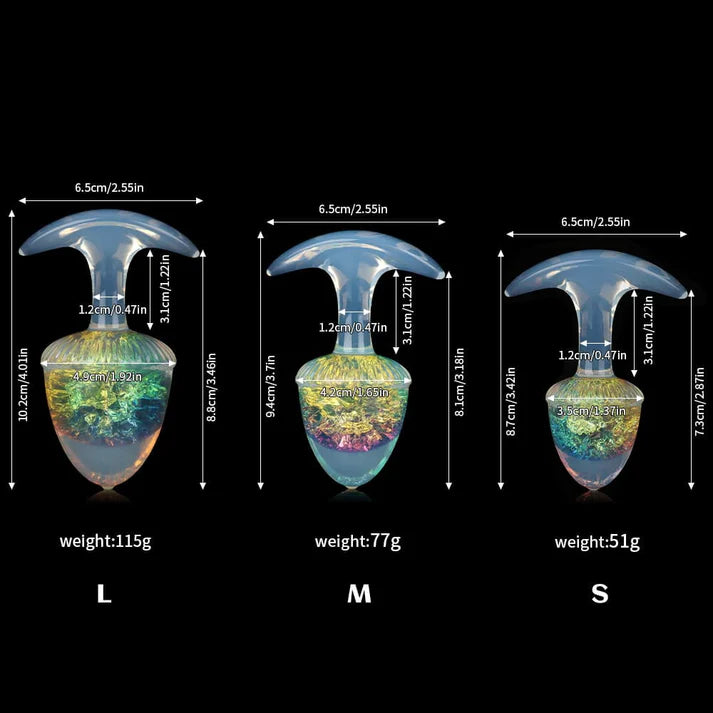 Chestnut Crystal Butter Plugs - 9 Colors