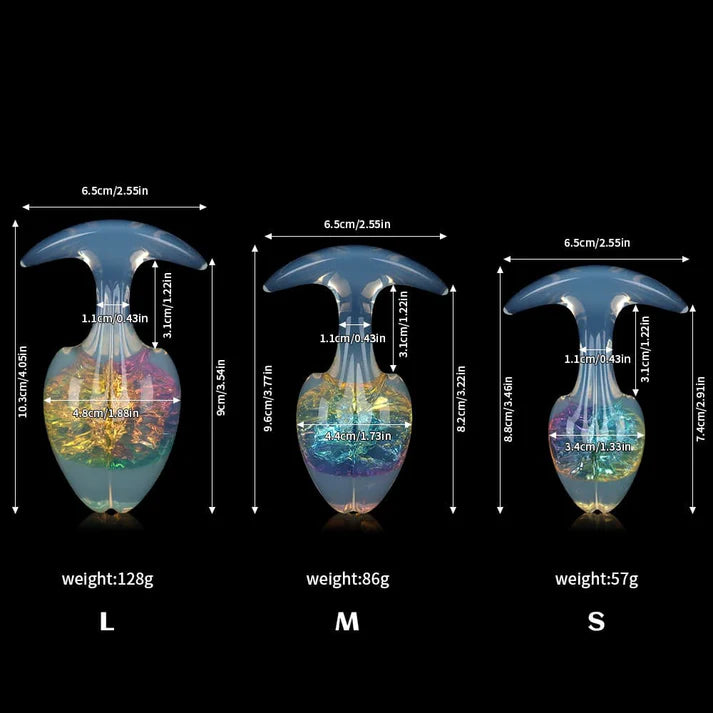 Tapón de mantequilla de cristal de brotes de soja - 9 colores