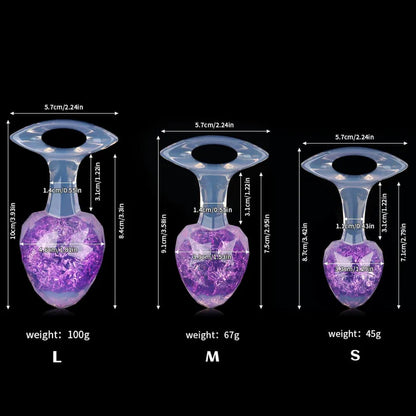 Tapones de mantequilla de cristal de diamante - 9 colores