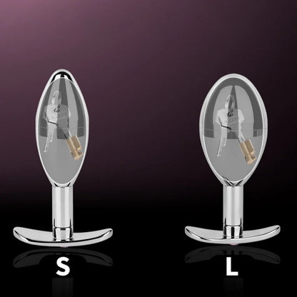 Stainless Steel Hidden Key Box Butt Plug