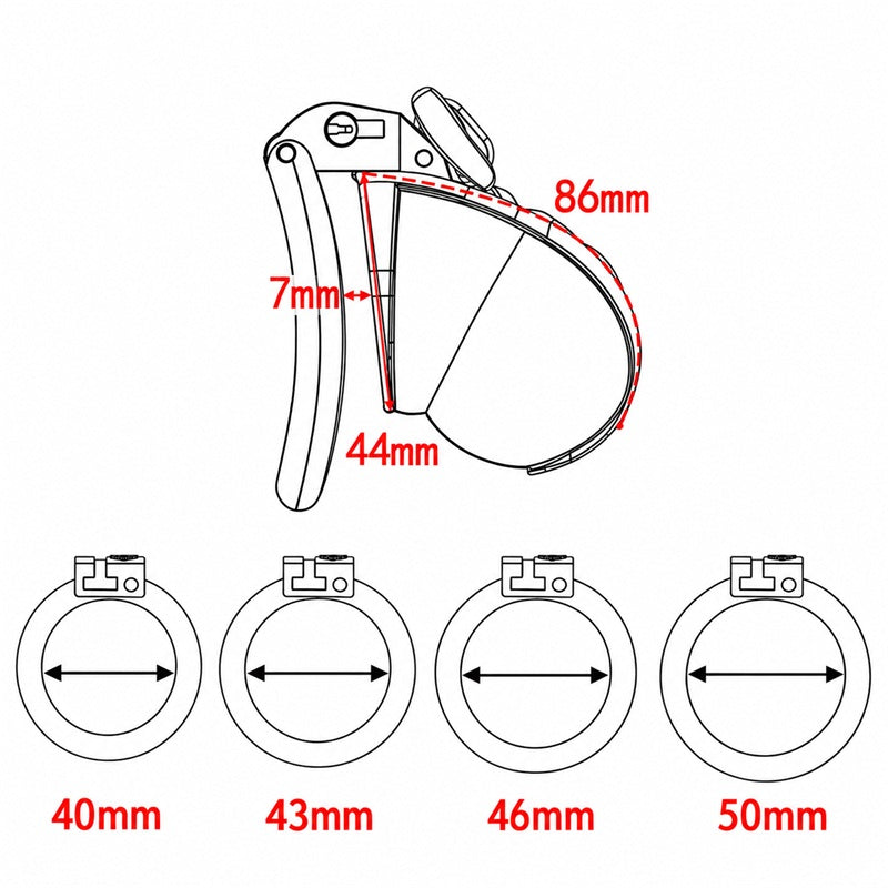 Two-Tone Bow Chastity Cage