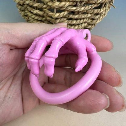 Skeleton Hand Chastity Cage – Lightweight Resin Male Chastity Device