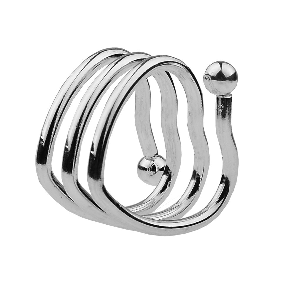 Metal Penis Restraint Device for Men – Cock Cage, Chastity Ring & Ejaculation Control Toy