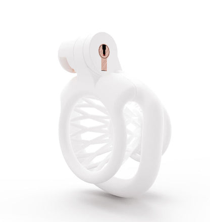 Jaula de castidad invertida para hombres: resina impresa en 3D, entrenamiento para mariquitas, talla pequeña 