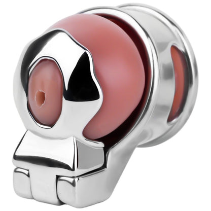 No Ball Ring Chastity Cage 2.0 Stainless Steel Glans Locking Male Chastity Device for Long-Term Comfortable Wear