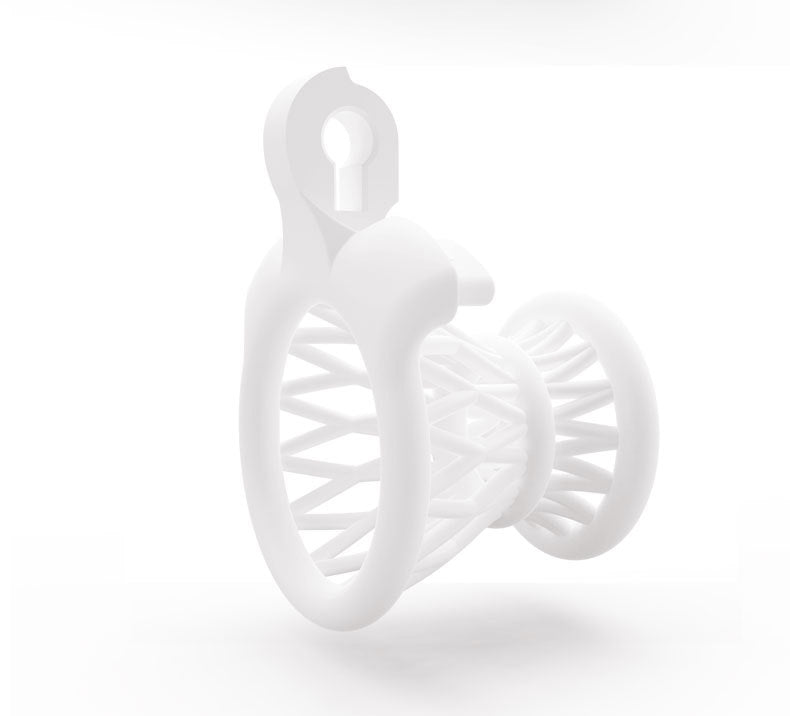 Jaula de castidad invertida para hombres: resina impresa en 3D, entrenamiento para mariquitas, talla pequeña 