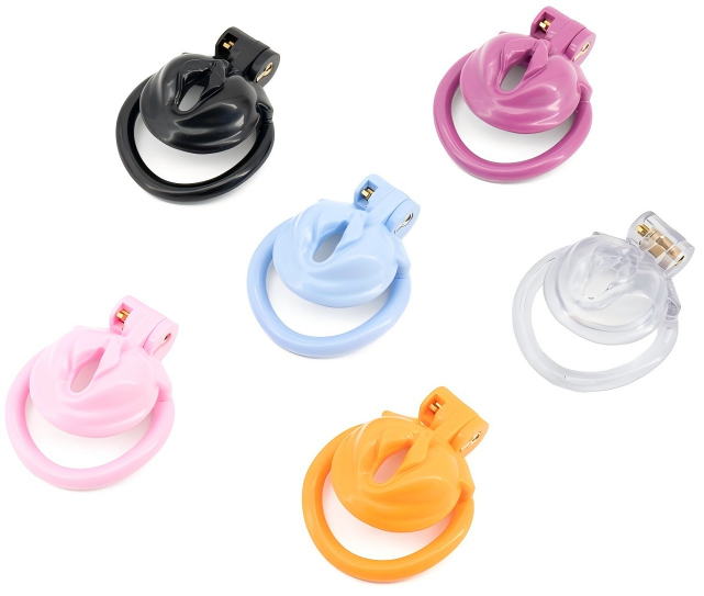 Imitation clitoral chastity lock