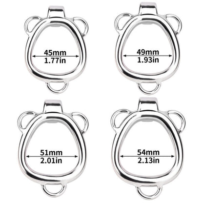 Small Gold Shell-Shaped Chastity Cage – Comfortable & Secure Male Lock