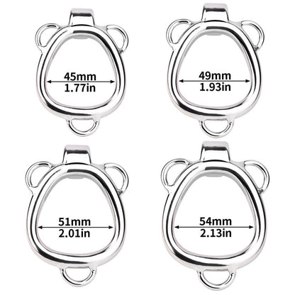 Small Gold Shell-Shaped Chastity Cage – Comfortable & Secure Male Lock