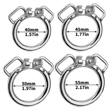 Inverted Cock Cage – Flat Sissy Silicone Dildo Chastity Lock