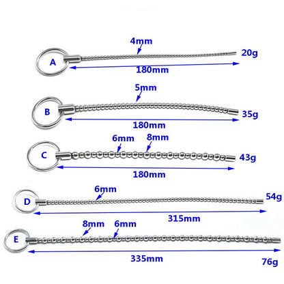 Safe Flexible Stainless Steel Urethral Sound